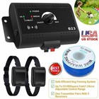 For 2 Dogs Safe Electric Dog Fence Pet Containment System Shock Collars