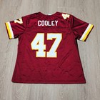Vintage Reebok Washington Redskins Cooley 47 Jersey Womens Xl Burgundy Nfl