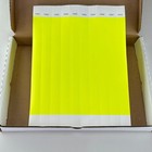 Bulk Lot     15 Boxes Tyvek Wristbands    x10   500 box      6 Neon Colors