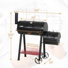 Outdoor Charcoal Grill Offset Smoker Charcoal Barbecue Grill Patio Camping Bbq