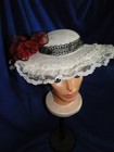 Women Kentucky Derby Hat Tea Party Bridal Dress Wedding Church Sun Hat