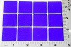 1114 30 -12 1  X 1  Transparent Deep Royal Blue Bullseye 3mm Thick Glass 90 Coe