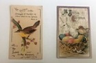 Lot Of 4 Antique  Post Cards Easter Eastertide  Congratulations Bird 1910 s