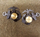 Wwi Reproduction Usmc Officer Eagle  Globe And Anchor Collar Insignia