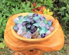 1 Medium Fluorite Tumbled Stone  crystal Healing  Gemstone  Rainbow Fluorite 