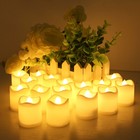 12 24pcs Flameless Led Tea Lights Votive Candles Lamp Decor Battery Operated Set