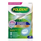 Polident Overnight Whitening Antibacterial Denture   Mouthguard Cleaner 60 Tab
