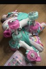 4-pejjjr Adjustable Youth Quad Roller Skates Unicorn Rainbow  Girls