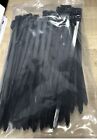 Black Heavy Duty 8 Inch Cable Zip Ties Nylon Uv Resistant 100 Per Bag