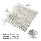 Lovdeco Peel And Stick Antique Mirror Strip Tile 1 2 X 12 Inch Strip Mirror
