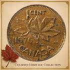 1976 Canada 1 Cent Queen Elizabeth Ii Canadian Penny - Rare Patina Error