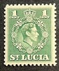 Travelstamps   St  Lucia Stamps Sg 146 Sc  135 - 1 Cent Kgvi - Mint Mnh Og