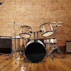 5-piece Complete Full Size Pro Adult Drum Set Kit With Genuine Remo Heads
