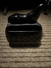Haeger Ceramic Black Horse Planter