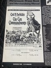 Original 1966 Cecil B  Demille   s The Ten Commandments Movie Pressbook  rare 