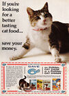 1968 Purina Cat Chow  Better Tasting Cat Food Vintage Print Ad