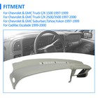 New Molded Dash Cover Cap For 1997 97-99 00 Gmc Suvs   Trucks In Medium Grey