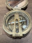 Vintage Brunton Style Natural Sine Brass Nautical Compass