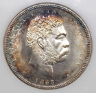 1883 Kingdom Of Hawaii  hawaiian  Half Dollar 50c Ngc Ms64 Cac  006 Toning Fatty