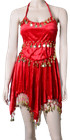 Women Belly Dance Costume Jumpsuits Belt Skirt Silver Gold Coins Exotic Fashion