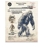 Sasquatch Bigfoot Art Print Military Conspiracy Theories Aliens Wall Decor Gift