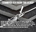Real 925 Sterling Silver Dia Cut Snake Anklet Ankle Bracelet 9  10  11  12 