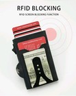 Men s Wallet Black Business Slim Popup Card Holder Id Rfid Blocking Money Clip