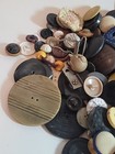 Buttons Mixed Lot 2 5lbs Pounds Antique vtg Sewing Metal Wood Celluloid Bakelite
