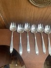 Antique Shreve Buckingham Sterling Silver Ice Cream Forks Set 12 