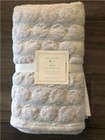 New Pottery Barn Baby Organic Jersey Dot Crib Skirt Light Heather Gray 28  X 52 