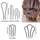 12   Hair Side Comb Set Vintage Hair Fork Clip U Shape French Twist Hair Pin Hair