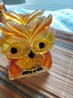 Vintage Mid-century Modern  mcm  Lucite Owl Napkin Or Letter Holder 