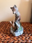 Scioto Ceramics Handmade Brown Ceramic Fox Figurine Collectible