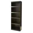 5-shelf Wood Bookcase Storage Shelving Wide Bookshelf 71  Tall Adjustable Home