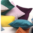 Us 16  18  20  24  Velvet Cushion Cover Throw Pillow Case Home Sofa Bed Decor