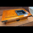 Vintage Japanese Wooden Hibachi Konro Decor Charcoal Showa Tea Ceremony Brazier