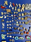 Vintagebig Lot Of Lapel Pins Back Pinback Hat Jacket Vest Badge And Few Brooches