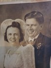 Vintage Antique Black And White Wedding Photograph As It Is