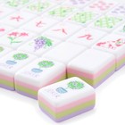 160 Lavender Purple American Mahjong Tiles 4-layer Acrylic Engraved Set
