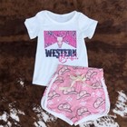 Baby Girls Western Top Matching Pants Outfit