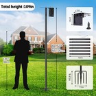 Bird Feeder Pole For Outdoor  1 Pack 109 Inch Bird House Pole For Outside