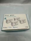 Kasa Smart Plug Mini 15a  Smart Home Wi-fi Outlet  4-pack White Alexa Google