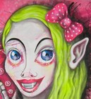 Wall Art Painting Original Pop Manga Strawberry Fruits Portrait Dog Comix Humor