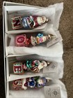 Christopher Radko N o e l Set Of 4 Santa Claus Ornament 3168 7500 Rare New Mint