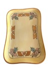Vtg Vignaud Limoge Porcelain Vanity Tray Dresser Set Gold Floral Art Nouveau