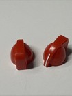 Set Of 2   Chicken Head Knobs Red  push It In  Type - No Brass Screw
