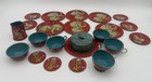 1948 Ohio Art  158 Circus Child s Toy Tin Tea Set   Collectable  Antique