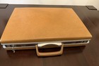 Vintage Tan Samsonite Hard Shell Briefcase Attach   W  Keys 18x13x3 5     Very Nice