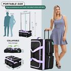 Naizea Dance Bag With Garment Rack 23  Dance Garment Bags With Wheels Duffle Bag