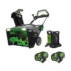 Ego Snt2114 21  Steel Auger Snow Blower With  2  7 5ah Batteries And Charger